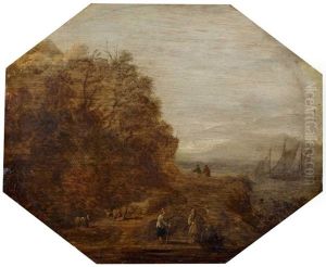 Flusslandschaft Mit Hirten