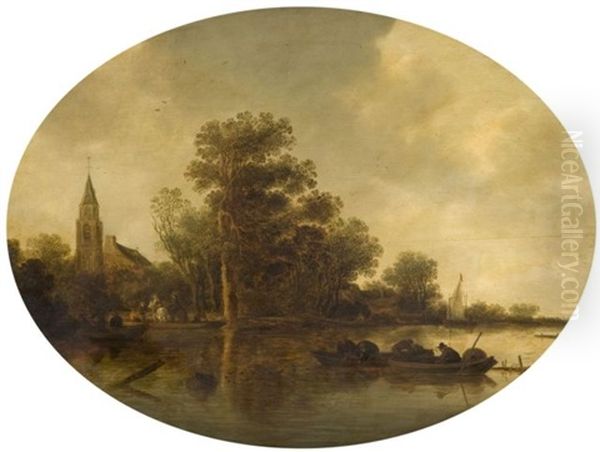 Pecheurs Sur La Riviere - view 1