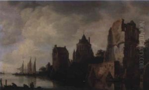 A Capriccio View Of Haarlem With The Kleine Houtpoort
