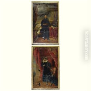 Portrait Of King William I Of The Netherlands (+ Queen Wilhelmina, Princess Of Prussia; Pair)