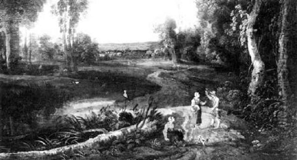 Peasants Resting By A Country Lane - view 1