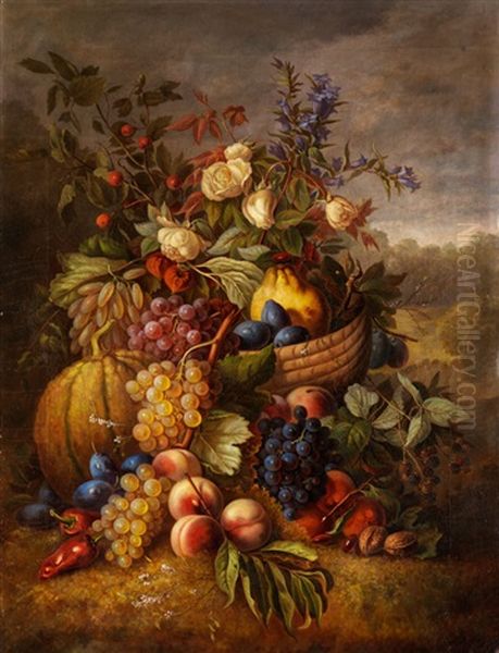 Fruchte- Und Blumenstilleben - view 1