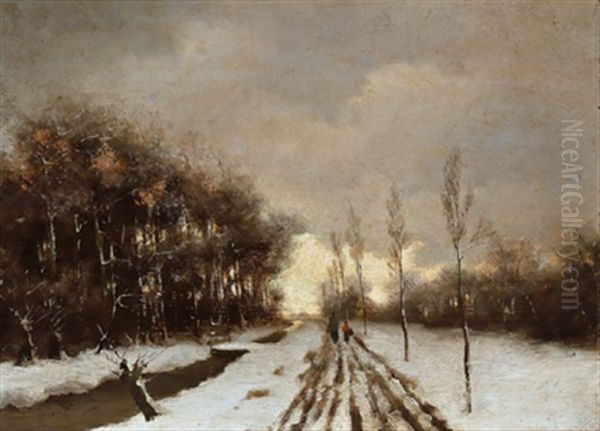 Abendliche Winterlandschaft - view 1