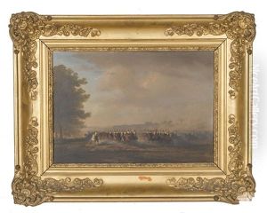 Defile De Cuirassiers by Charles (Jean-Ch. Ferdinand) Humbert