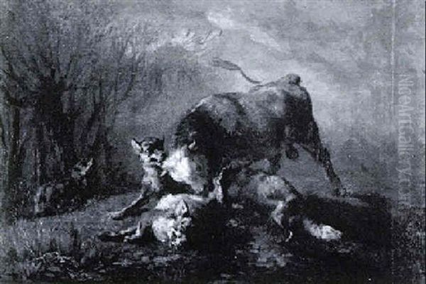 Stier, Von Woelfen Angegriffen - view 1
