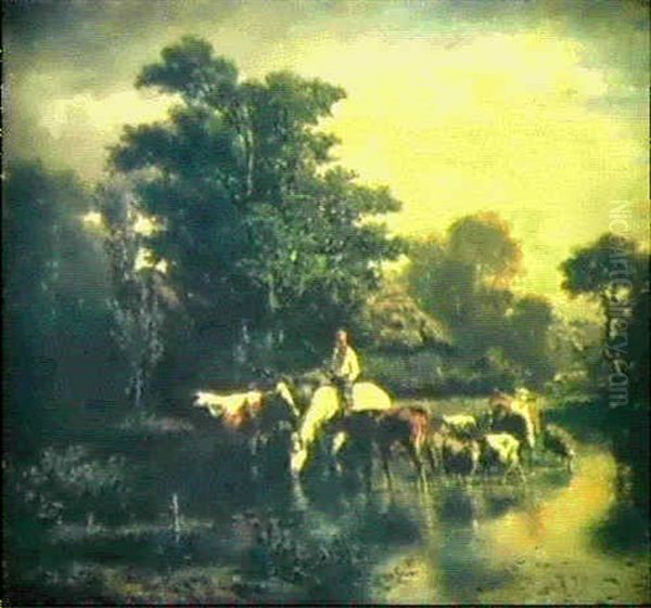 Sommerliche Flusslandschaft - view 1