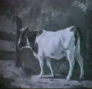 Kuh Auf Der Weide by Charles (Jean-Ch. Ferdinand) Humbert