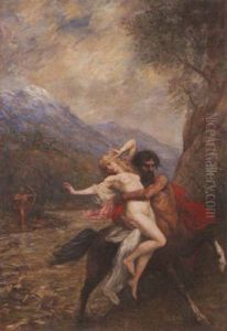 The Rape Of Hippodamea by Ferdinand Humbert
