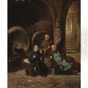 The Wine Connoisseurs by Adolf Humborg