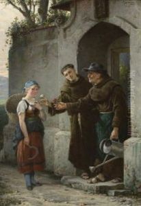 Zwei Verehrer by Adolf Humborg
