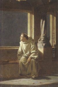 Dominkanermonch Als Sterngucker by Adolf Humborg