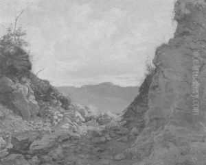 Landschaft In Sudfrankreich by Adolf Humborg