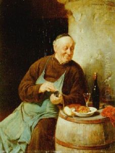 The Monk's Repast by Adolf Humborg