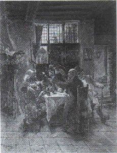 Frohliche Zecher Am Spieltisch by Adolf Humborg