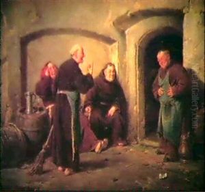 Cleaning Out The Wine Cellar by Adolf Humborg