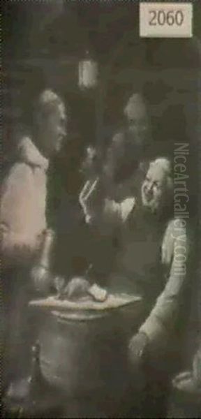Three Monks Dining - view 1
