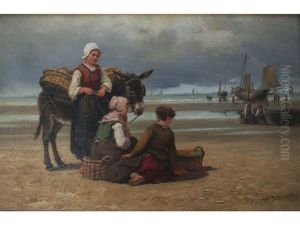 Fisherfolk On A Beach Fisherfolk On A Beach