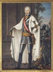 Archduke Charles Of Austria, Duke Of Teschen (1771-1847) As Grand Master Of The Order Of The Teutonic Knights, Full-length, In Armour, Wearing The Robes And Insignia Of The Order Of The Teutonic Knights And The Breast-star Of The Imperial Austrian Order O Archduke Charles Of Austria, Duke Of Teschen (1771-1847) As Grand Master Of The Order Of The Teutonic Knights, Full-length, In Armour, Wearing The Robes And Insignia Of The Order Of The Teutonic Knights And The Breast-star Of The Imperial Austrian Order O
