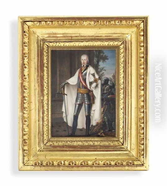 Archduke Charles Of Austria, Duke Of Teschen (1771-1847) As Grand Master Of The Order Of The Teutonic Knights, Full-length, In Armour - view 1