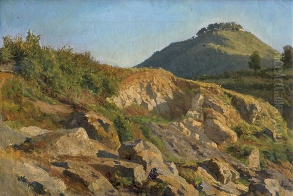 Felsige Landschaft Im Bergland Bei Narni In Umbrien - view 1