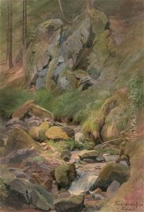 Cool Valley Near Friedrichsroda by Carl Maria Nicolaus Hummel