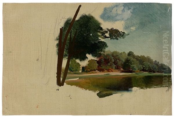 At A Lake In Mecklenburg (study) - view 1