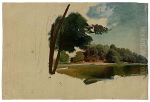 At A Lake In Mecklenburg (study) by Carl Maria Nicolaus Hummel