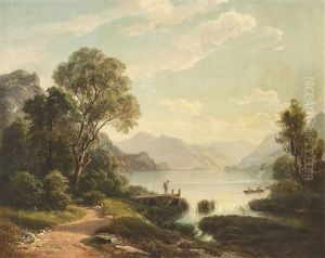Bootsfahrt Auf Einem Bergsee by Carl Maria Nicolaus Hummel