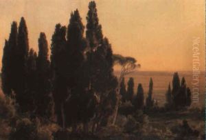 Landschaft Bei Tivoli by Carl Maria Nicolaus Hummel