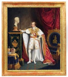 Emperor Ferdinand I Of Austria In Coronation Robes by Eugen Hummel