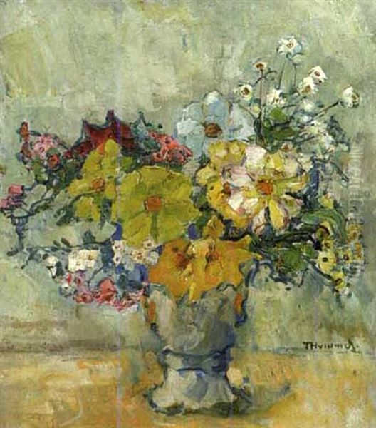 Sommerblumenstrauss In Einer Vase - view 1
