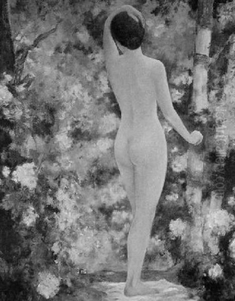 Female Nude In A Garden - view 1