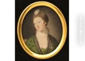 Portrait Miniature Of Lady Louisa Lennox, Eldest Daughter Of William Henry 4th Marquis Of Lothian And Wife Of Lord George Lennox, 2nd Son Of Charles 2nd Duke Of Richmond by Ozias Humphry