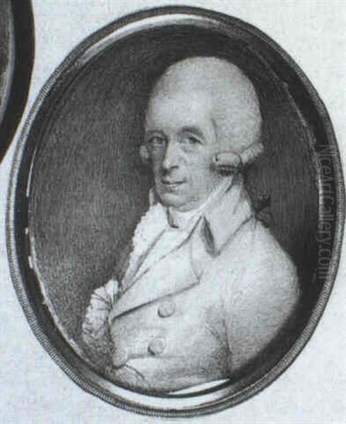 A Gentleman In Grey Coat, White Waistcoat And Frilled Cravat - view 1