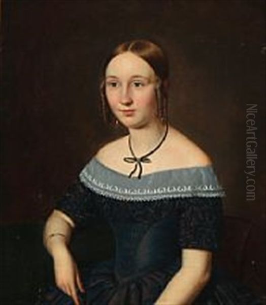 A Pair Of Portraits Of A Young Couple - view 1