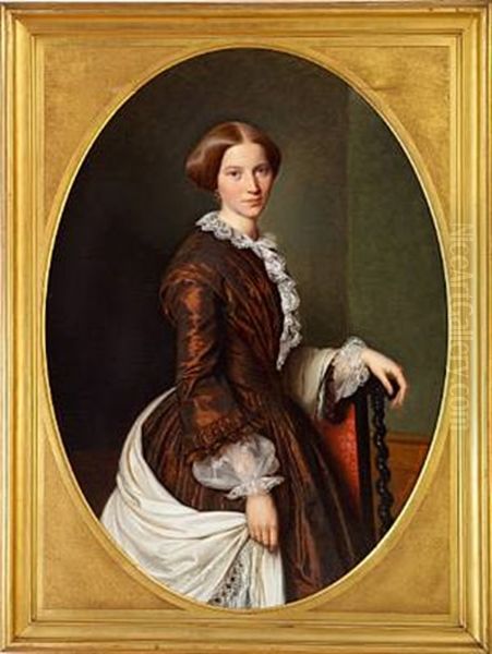 Portrait Of Vilhelmine Severine Schultz, Nee Lund (+ Martin Peter Schultz; Pair) - view 1