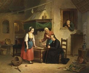 The Visit by Pierre Paul Alouis Hunin