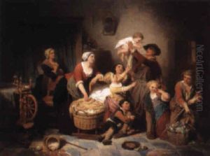 L'heureuse Famille by Pierre Paul Alouis Hunin