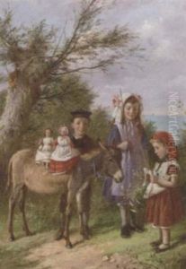 Dollies On A Donkey by Charles, Hunt Jnr.