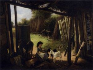 Feeding Time by Charles, Hunt Jnr.