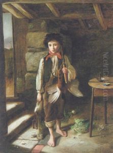 The Young Poacher by Charles, Hunt Jnr.
