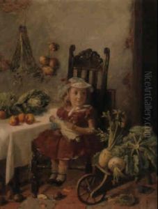 The Vegetable Barrow by Charles, Hunt Jnr.