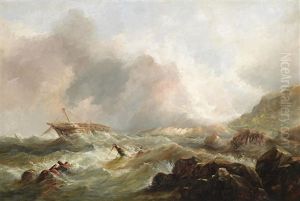Devon Coast After A Storm by Alfred William Hunt