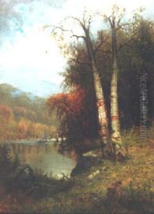 Sailboat On A River, Autumn