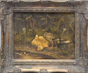 Ducks by Edgar Hunt