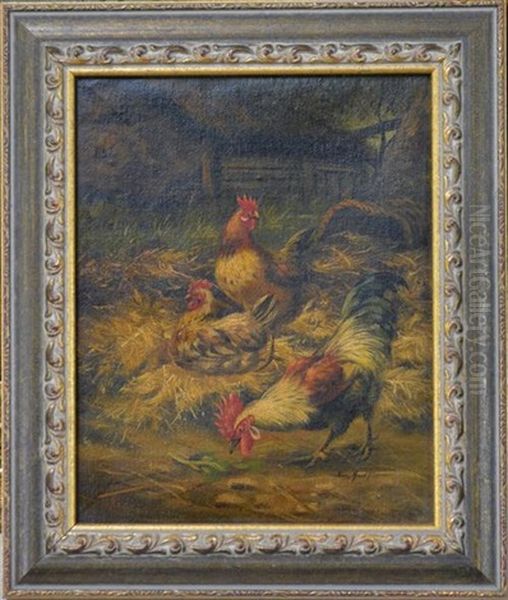 Rooster & Hens - view 1