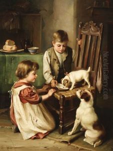 Children With Puppies