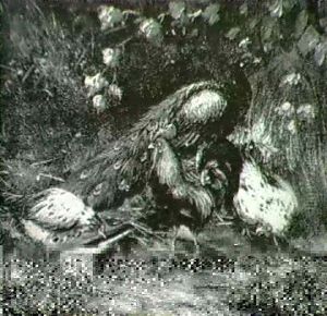 Barnyard Scene by Edgar Hunt