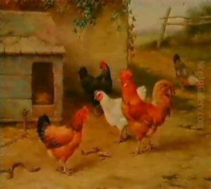 Poultry By A Kennel; And Poltry And Pigeons By A Stable      (2)