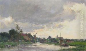 River Landscape by Edmund Aubrey Hunt